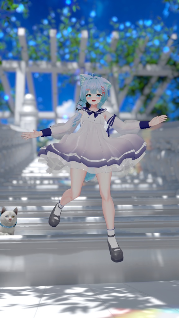 《44アバター対応衣装》ピュアリリィワンピース -PureLilyDress- 《~6/7 Sale中!》