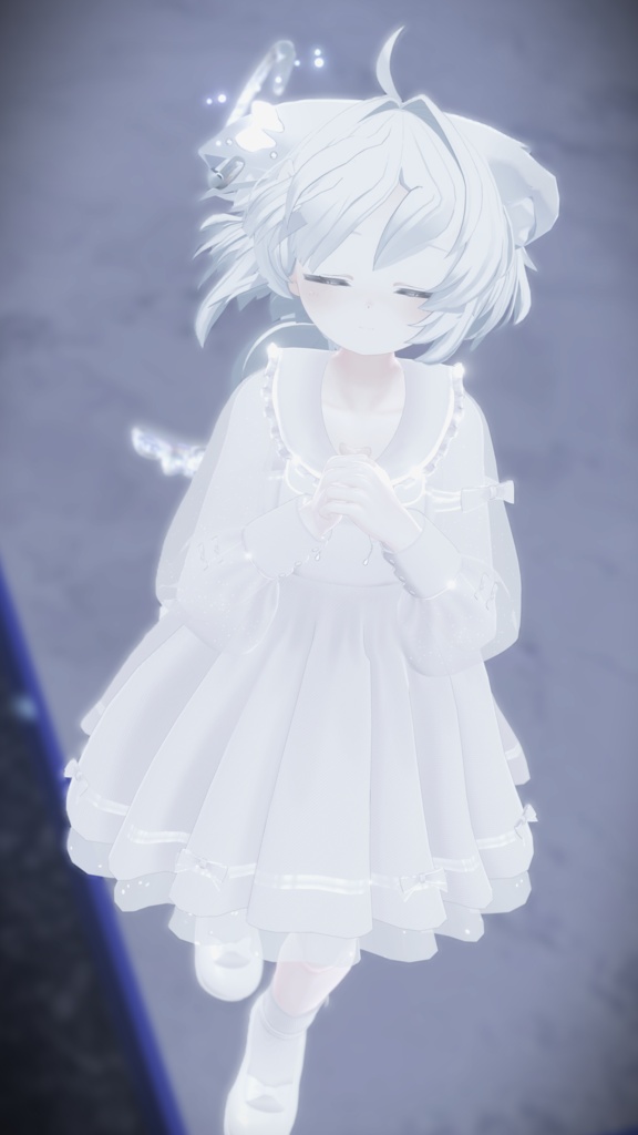 《44アバター対応衣装》ピュアリリィワンピース -PureLilyDress- 《~6/7 Sale中!》