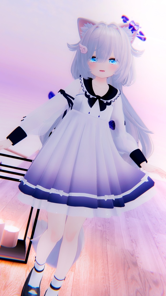 《44アバター対応衣装》ピュアリリィワンピース -PureLilyDress- 《~6/7 Sale中!》