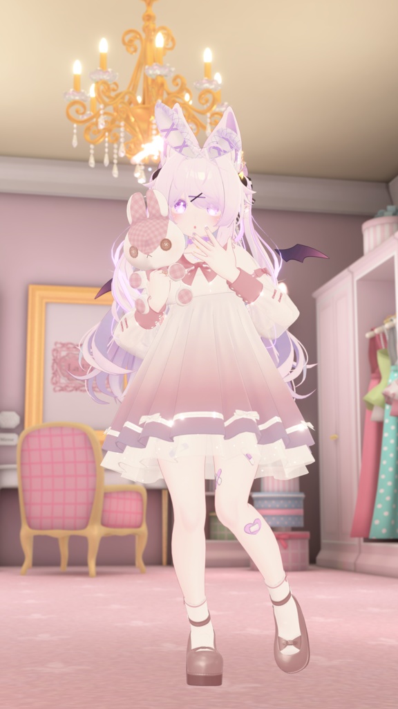 《44アバター対応衣装》ピュアリリィワンピース -PureLilyDress- 《~6/7 Sale中!》