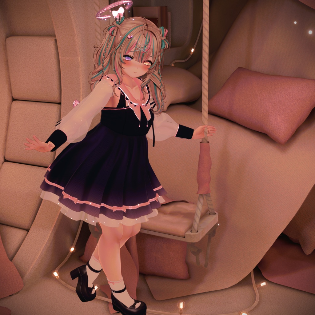 《44アバター対応衣装》ピュアリリィワンピース -PureLilyDress- 《~6/7 Sale中!》