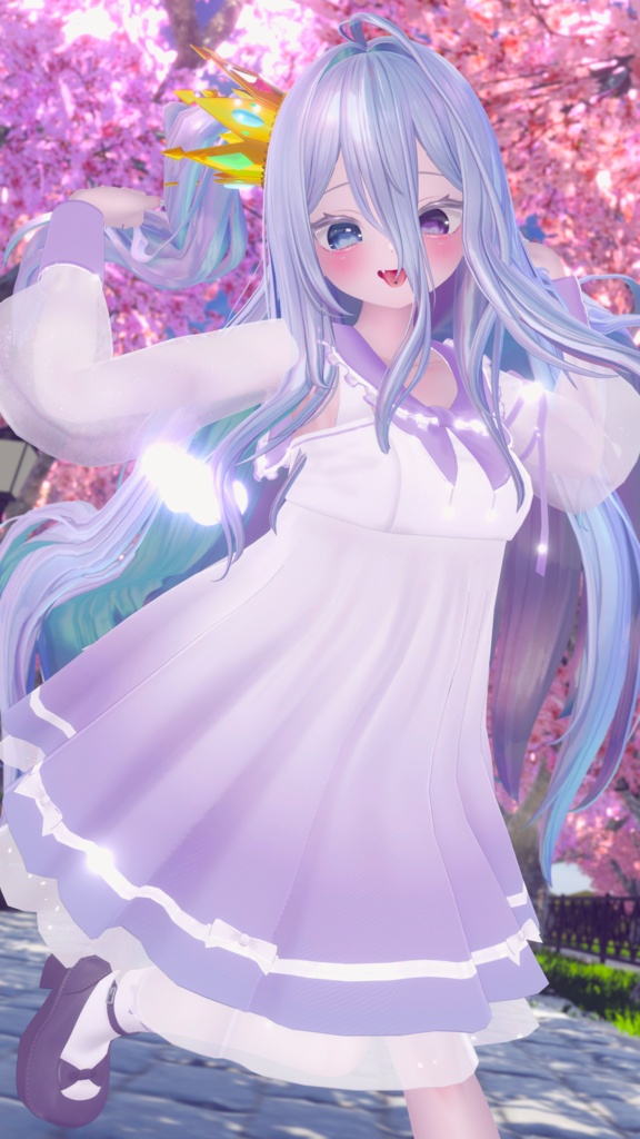 《44アバター対応衣装》ピュアリリィワンピース -PureLilyDress- 《~6/7 Sale中!》