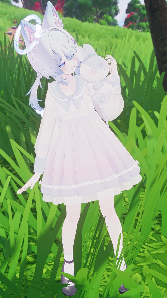 《44アバター対応衣装》ピュアリリィワンピース -PureLilyDress- 《~6/7 Sale中!》