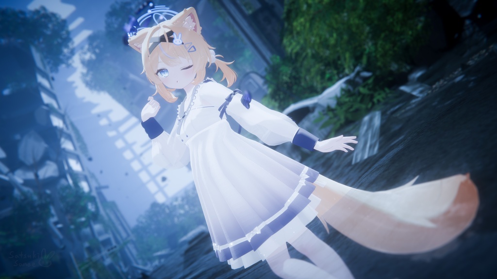 《44アバター対応衣装》ピュアリリィワンピース -PureLilyDress- 《~6/7 Sale中!》