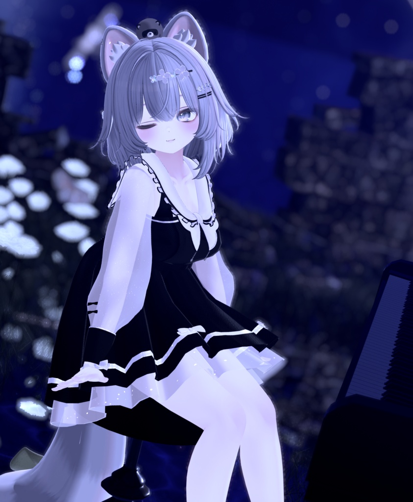 《44アバター対応衣装》ピュアリリィワンピース -PureLilyDress- 《~6/7 Sale中!》