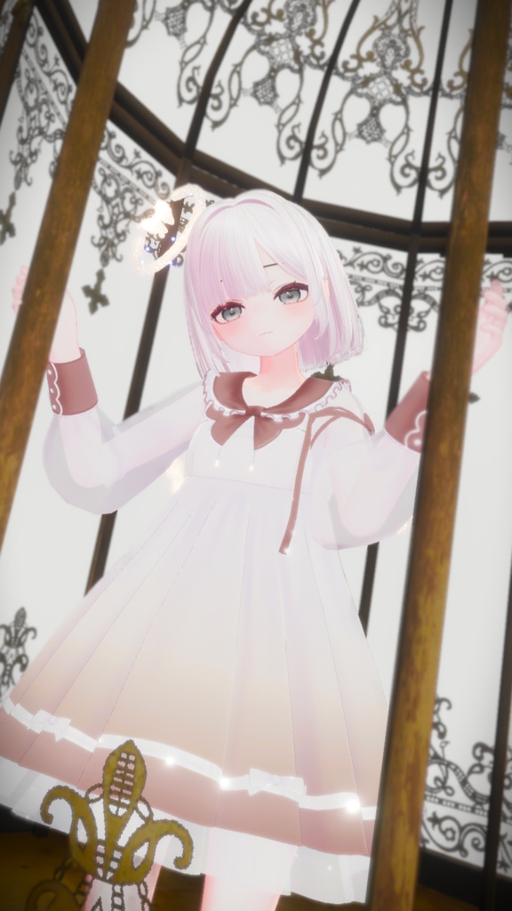 《44アバター対応衣装》ピュアリリィワンピース -PureLilyDress- 《~6/7 Sale中!》