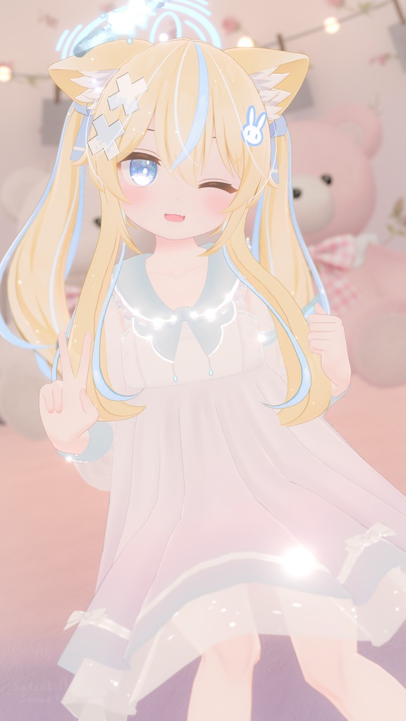 《44アバター対応衣装》ピュアリリィワンピース -PureLilyDress- 《~6/7 Sale中!》