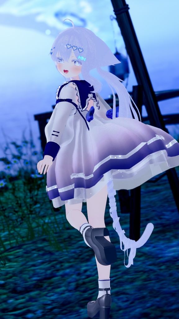 《44アバター対応衣装》ピュアリリィワンピース -PureLilyDress- 《~6/7 Sale中!》