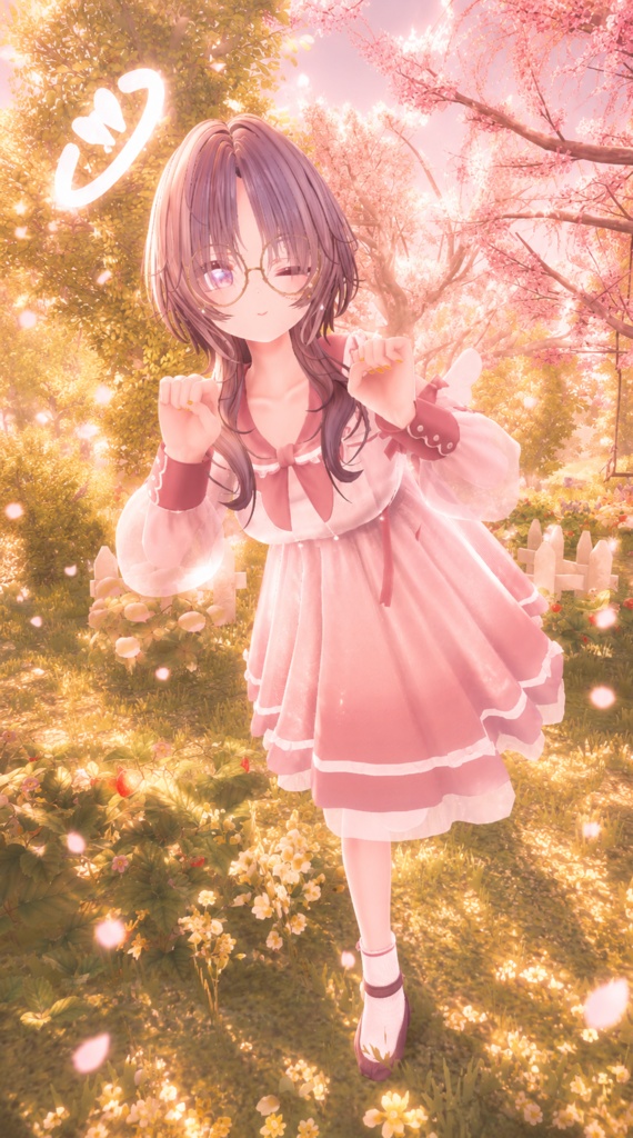 《44アバター対応衣装》ピュアリリィワンピース -PureLilyDress- 《~6/7 Sale中!》