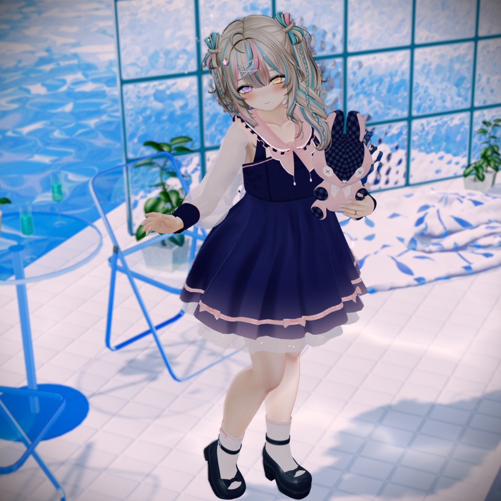 《44アバター対応衣装》ピュアリリィワンピース -PureLilyDress- 《~6/7 Sale中!》