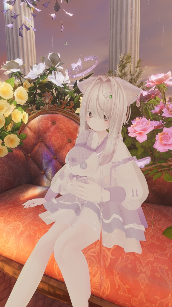 《44アバター対応衣装》ピュアリリィワンピース -PureLilyDress- 《~6/7 Sale中!》