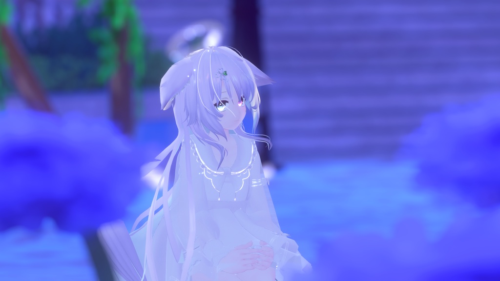 《44アバター対応衣装》ピュアリリィワンピース -PureLilyDress- 《~6/7 Sale中!》