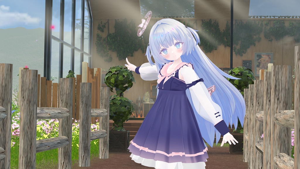 《44アバター対応衣装》ピュアリリィワンピース -PureLilyDress- 《~6/7 Sale中!》