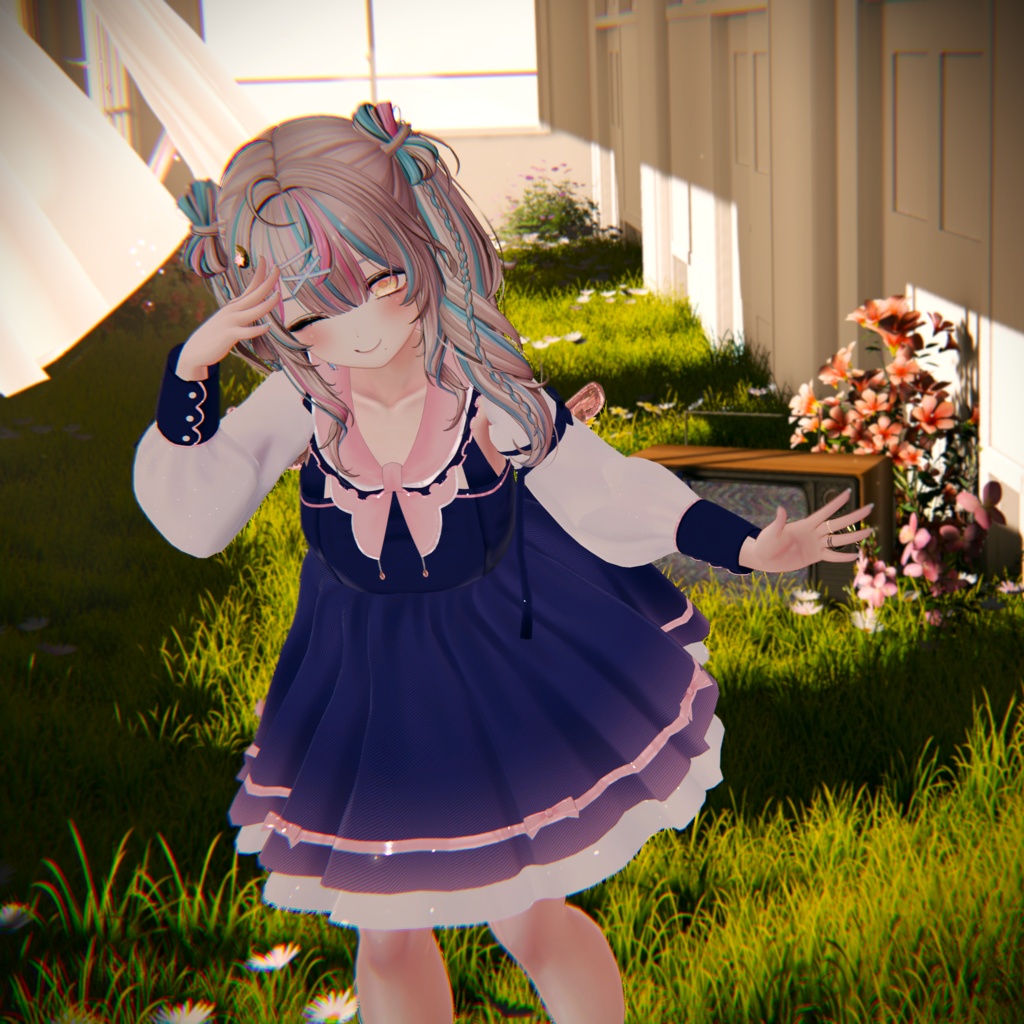 《44アバター対応衣装》ピュアリリィワンピース -PureLilyDress- 《~6/7 Sale中!》