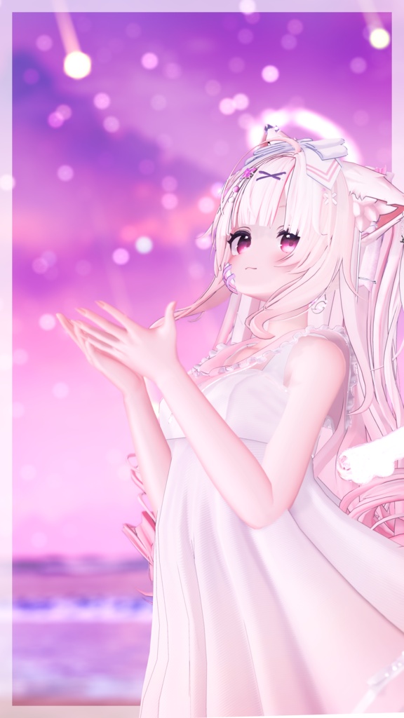 《44アバター対応衣装》ピュアリリィワンピース -PureLilyDress- 《~6/7 Sale中!》