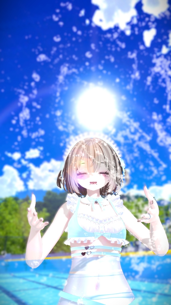 《44アバター対応衣装》サマーラブメイド -SummerLoveMaid- 《~7/7 SALE中!》
