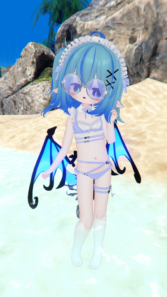 《44アバター対応衣装》サマーラブメイド -SummerLoveMaid- 《~7/7 SALE中!》