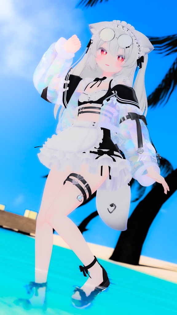 《44アバター対応衣装》サマーラブメイド -SummerLoveMaid- 《~7/7 SALE中!》
