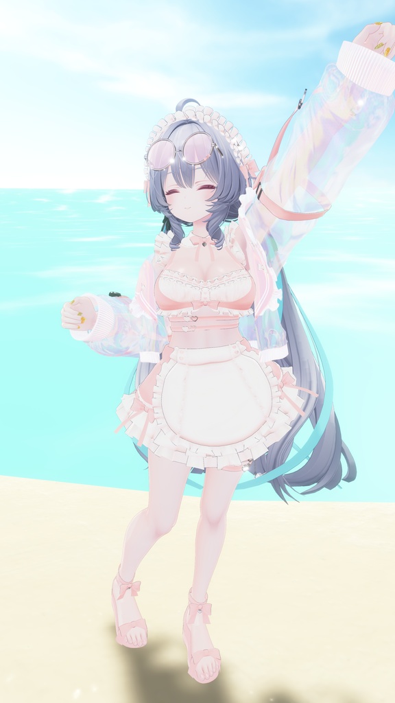 《44アバター対応衣装》サマーラブメイド -SummerLoveMaid- 《~7/7 SALE中!》