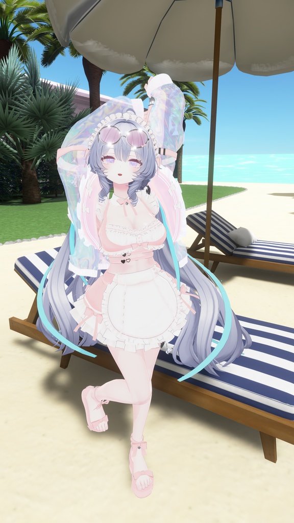 《44アバター対応衣装》サマーラブメイド -SummerLoveMaid- 《~7/7 SALE中!》