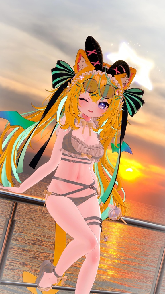 《44アバター対応衣装》サマーラブメイド -SummerLoveMaid- 《~7/7 SALE中!》