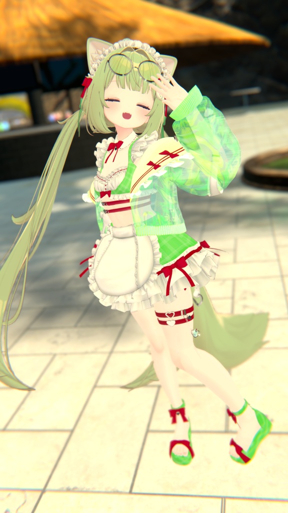 《44アバター対応衣装》サマーラブメイド -SummerLoveMaid- 《~7/7 SALE中!》