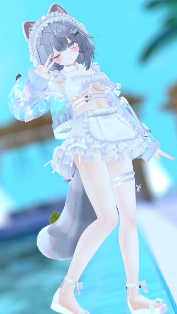 《44アバター対応衣装》サマーラブメイド -SummerLoveMaid- 《~7/7 SALE中!》