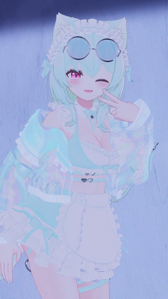 《44アバター対応衣装》サマーラブメイド -SummerLoveMaid- 《~7/7 SALE中!》