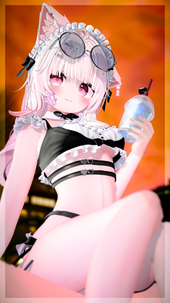 《44アバター対応衣装》サマーラブメイド -SummerLoveMaid- 《~7/7 SALE中!》