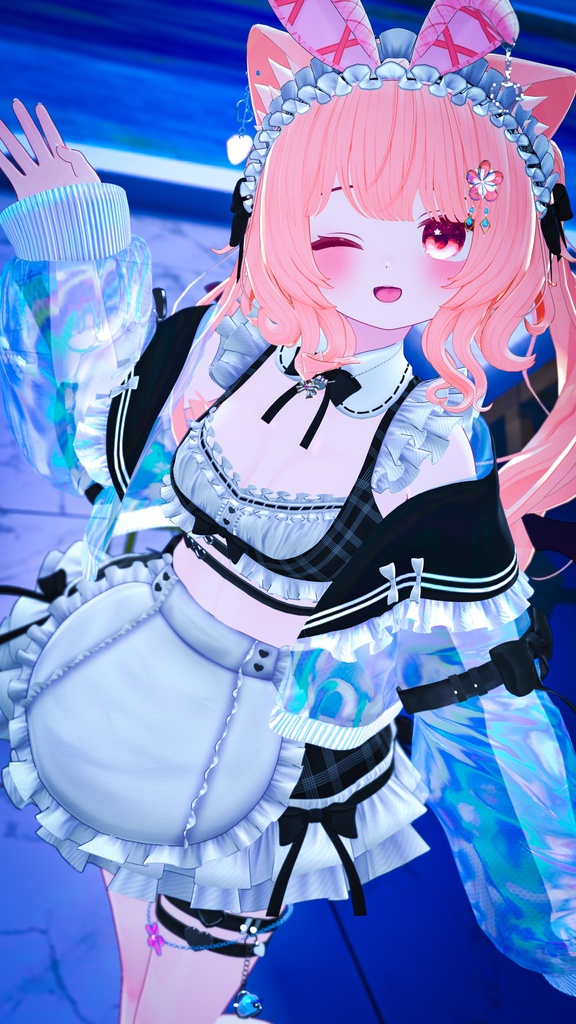《44アバター対応衣装》サマーラブメイド -SummerLoveMaid- 《~7/7 SALE中!》