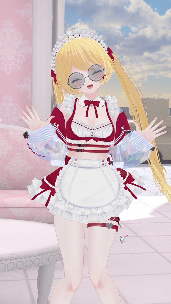 《44アバター対応衣装》サマーラブメイド -SummerLoveMaid- 《~7/7 SALE中!》