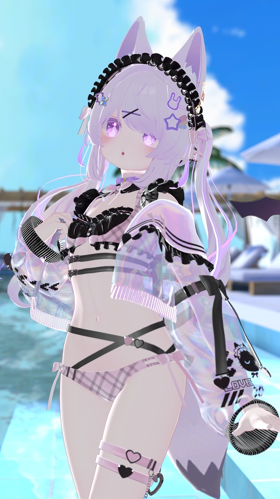 《44アバター対応衣装》サマーラブメイド -SummerLoveMaid- 《~7/7 SALE中!》
