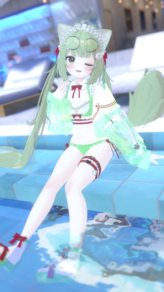 《44アバター対応衣装》サマーラブメイド -SummerLoveMaid- 《~7/7 SALE中!》