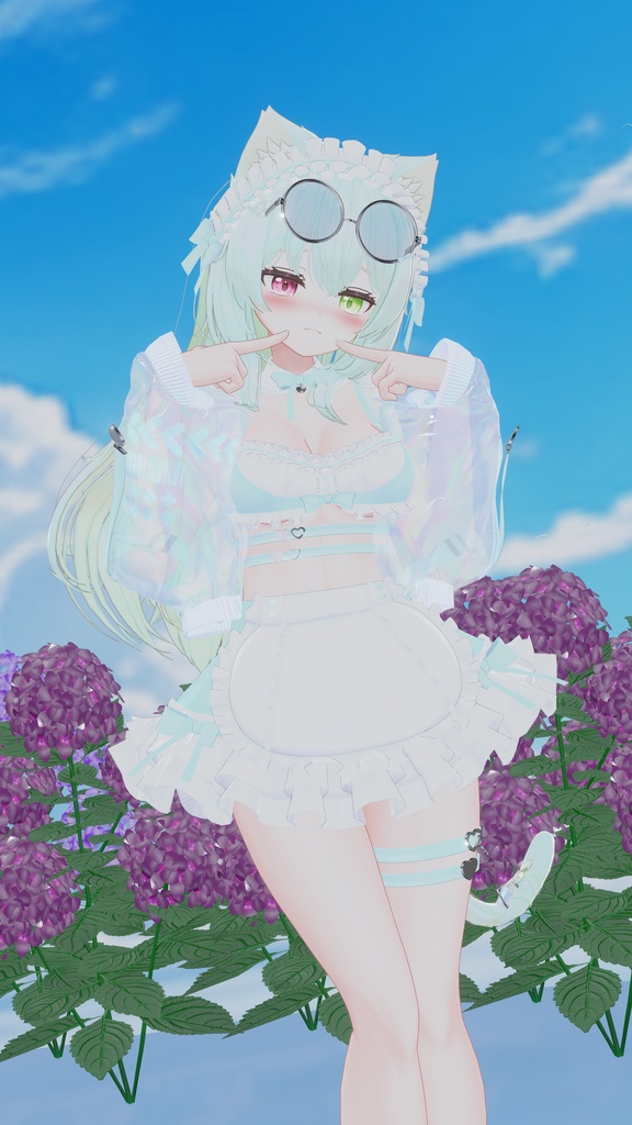 《44アバター対応衣装》サマーラブメイド -SummerLoveMaid- 《~7/7 SALE中!》