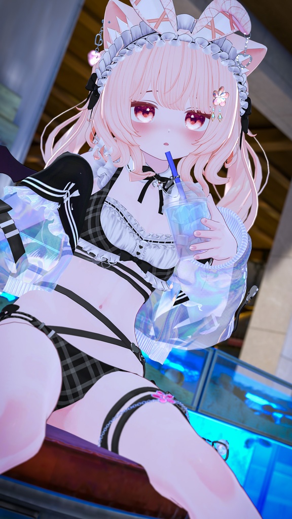 《44アバター対応衣装》サマーラブメイド -SummerLoveMaid- 《~7/7 SALE中!》