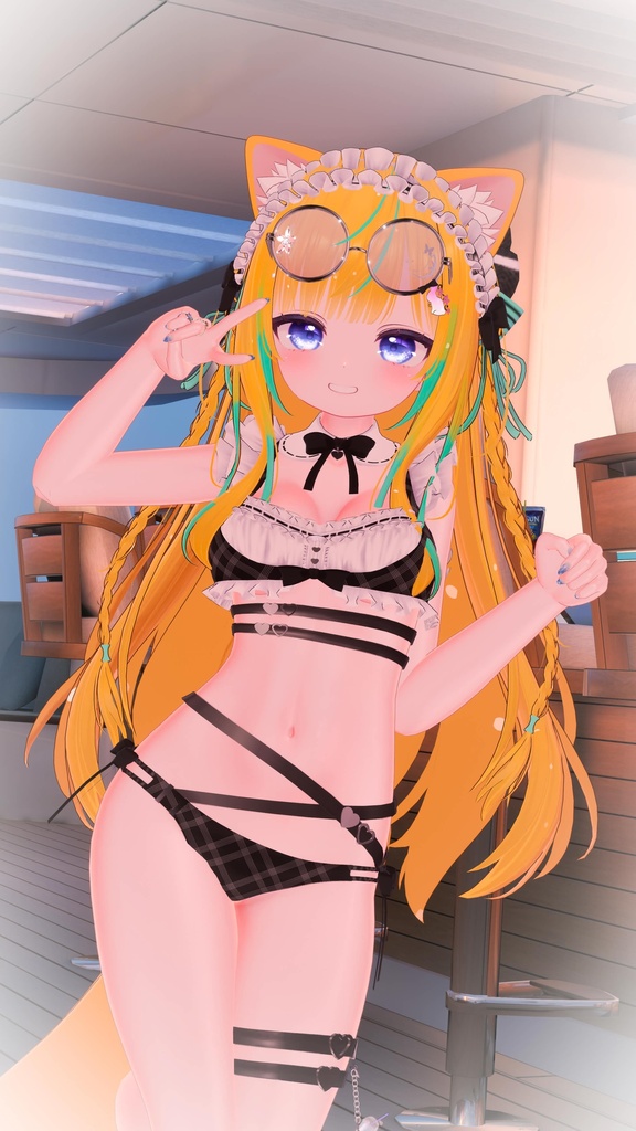 《44アバター対応衣装》サマーラブメイド -SummerLoveMaid- 《~7/7 SALE中!》