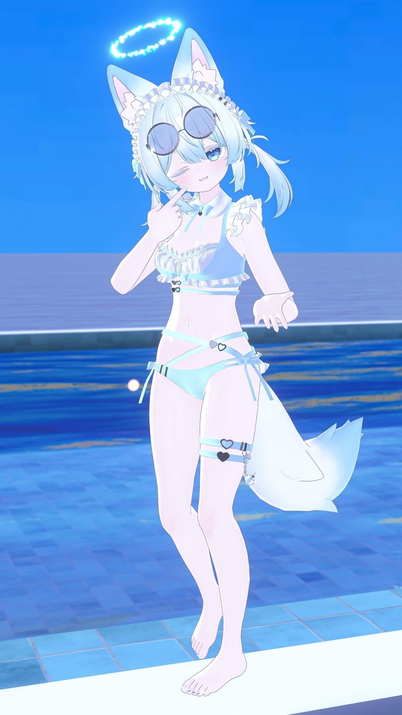 《44アバター対応衣装》サマーラブメイド -SummerLoveMaid- 《~7/7 SALE中!》