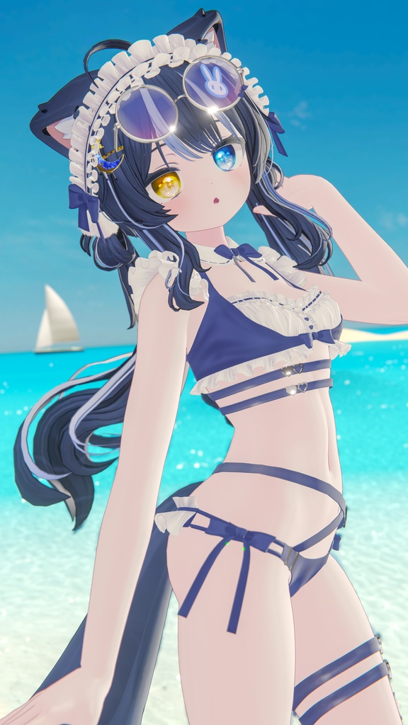 《44アバター対応衣装》サマーラブメイド -SummerLoveMaid- 《~7/7 SALE中!》