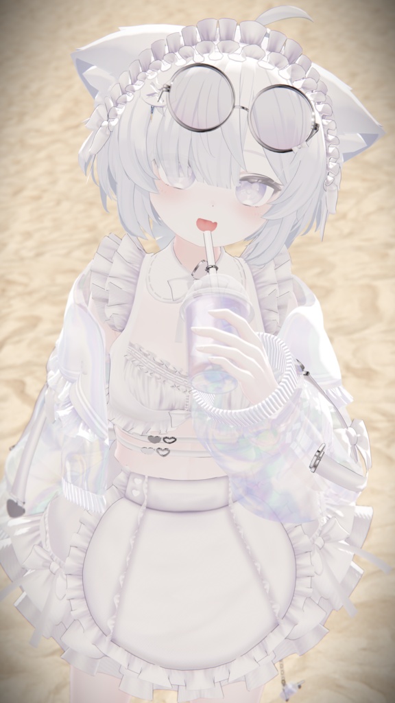 《44アバター対応衣装》サマーラブメイド -SummerLoveMaid- 《~7/7 SALE中!》