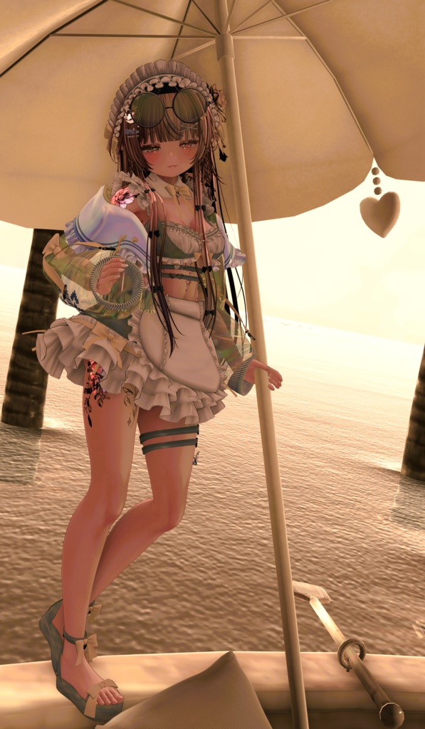 《44アバター対応衣装》サマーラブメイド -SummerLoveMaid- 《~7/7 SALE中!》