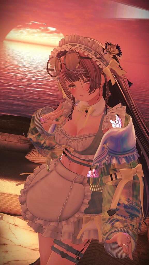《44アバター対応衣装》サマーラブメイド -SummerLoveMaid- 《~7/7 SALE中!》