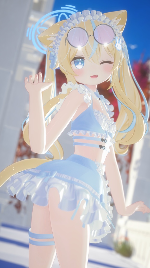 《44アバター対応衣装》サマーラブメイド -SummerLoveMaid- 《~7/7 SALE中!》