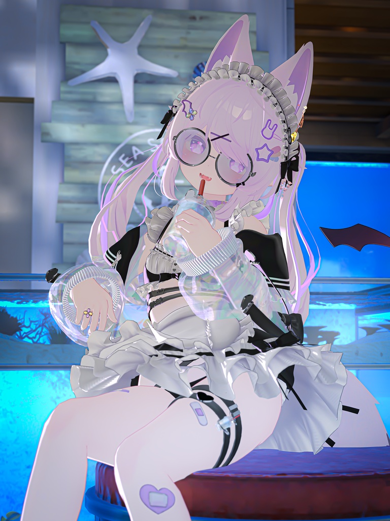 《44アバター対応衣装》サマーラブメイド -SummerLoveMaid- 《~7/7 SALE中!》