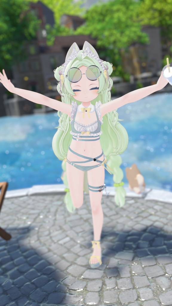 《44アバター対応衣装》サマーラブメイド -SummerLoveMaid- 《~7/7 SALE中!》
