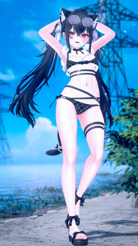 《44アバター対応衣装》サマーラブメイド -SummerLoveMaid- 《~7/7 SALE中!》