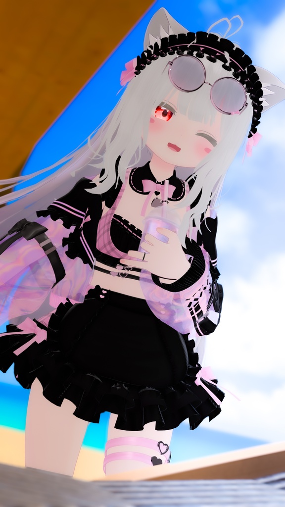 《44アバター対応衣装》サマーラブメイド -SummerLoveMaid- 《~7/7 SALE中!》