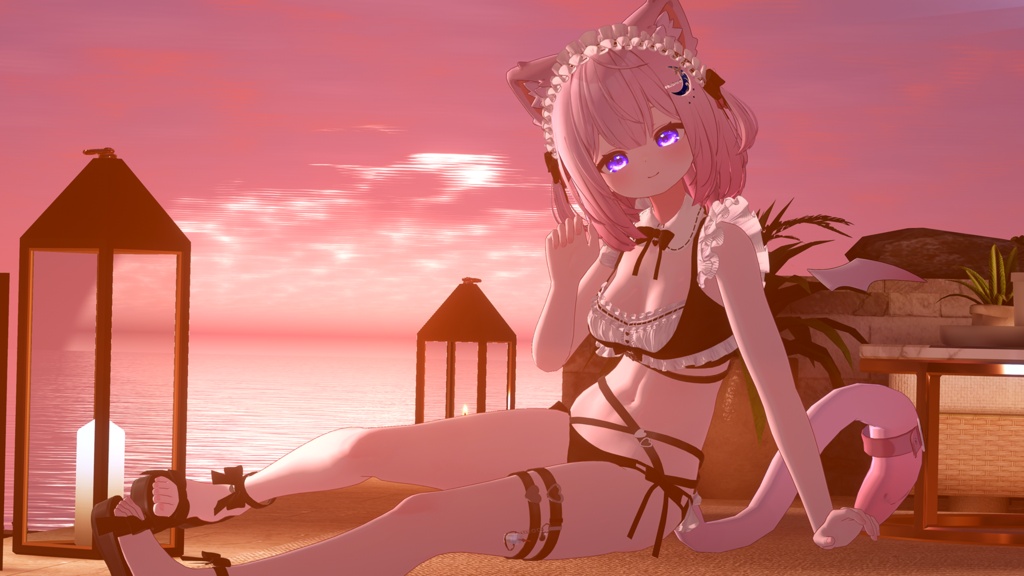 《44アバター対応衣装》サマーラブメイド -SummerLoveMaid- 《~7/7 SALE中!》