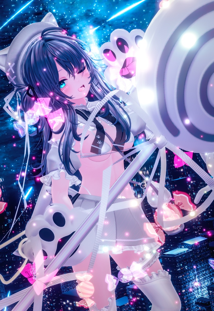 《38アバター対応衣装》まじかるスイート♡ねこはんど《~8/7 Sale中!》