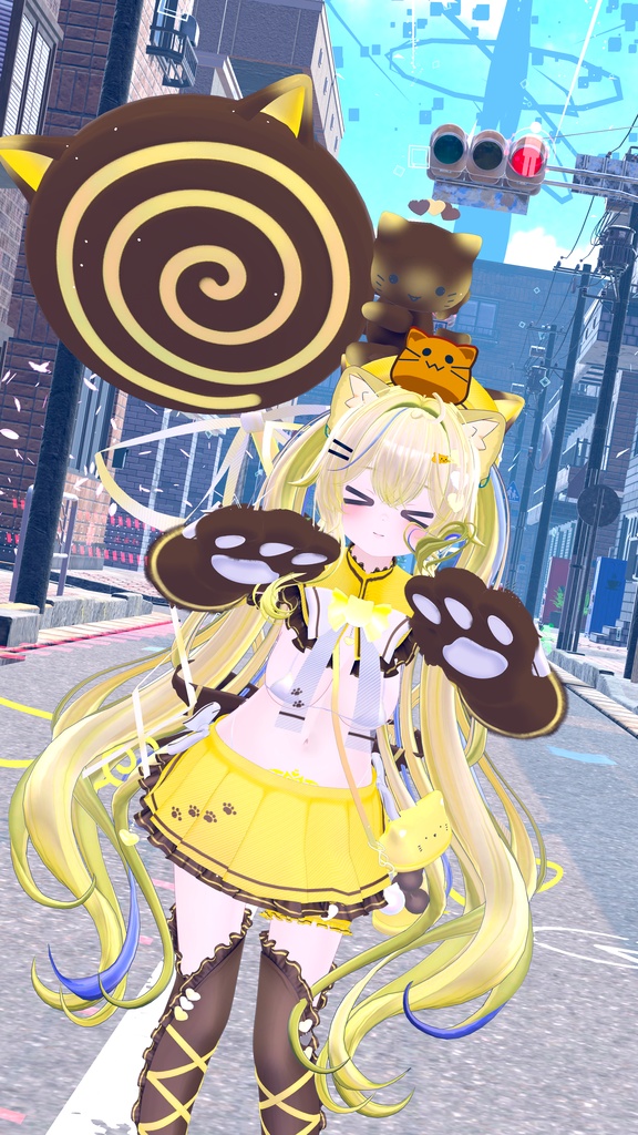 《38アバター対応衣装》まじかるスイート♡ねこはんど《~8/7 Sale中!》