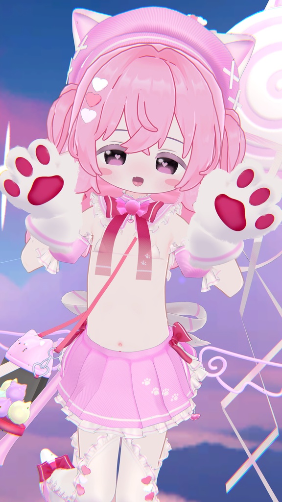 《38アバター対応衣装》まじかるスイート♡ねこはんど《~8/7 Sale中!》
